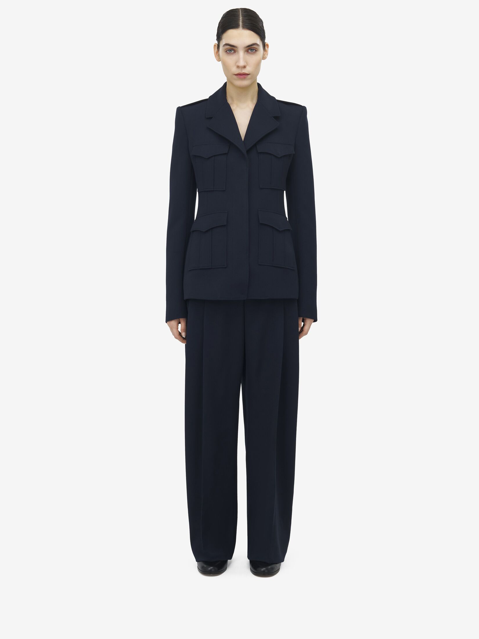 Alexander McQueen Women's Wool Jacket Grey