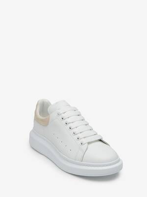 Oversized Sneaker in White/Oyster | Alexander McQueen US
