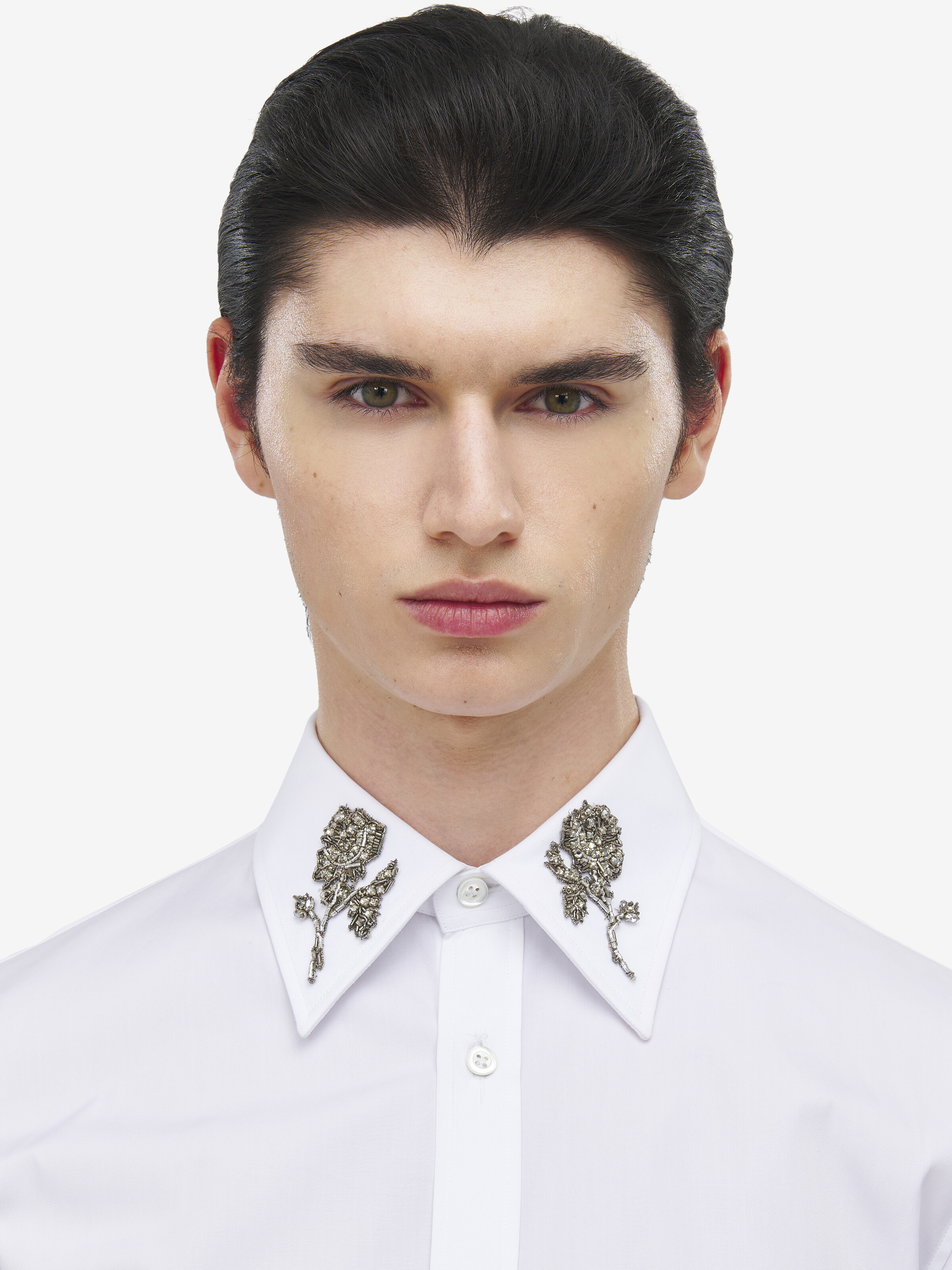Sailor Tattoo Rose Embroidery Shirt