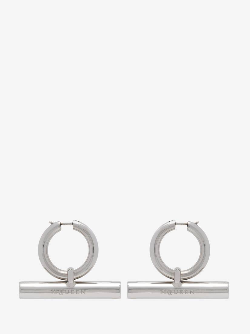 T-Bar Hoop Earrings