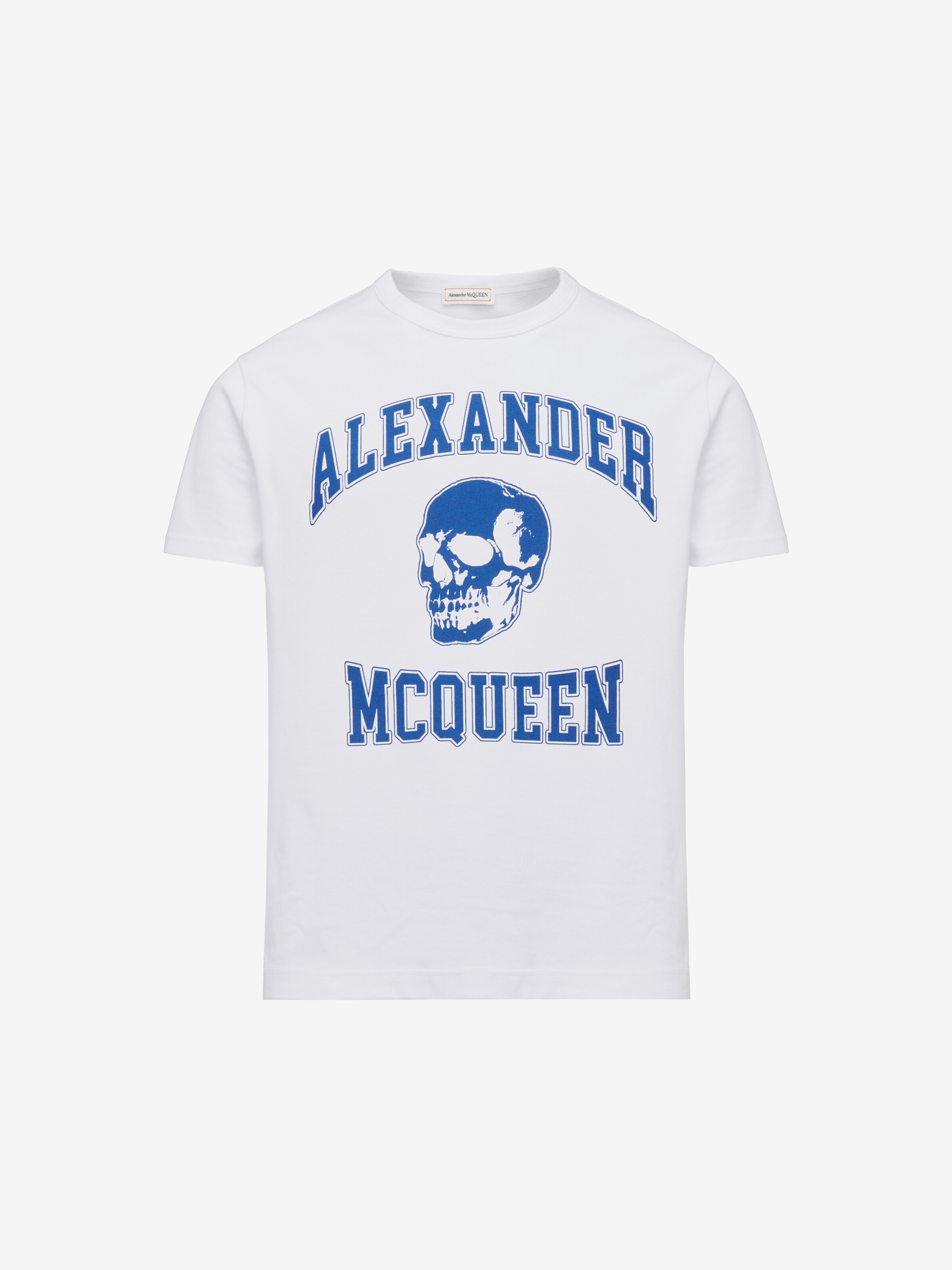 Alexander McQueen - White t-shirt with Biker Bra print 752355QZAJY