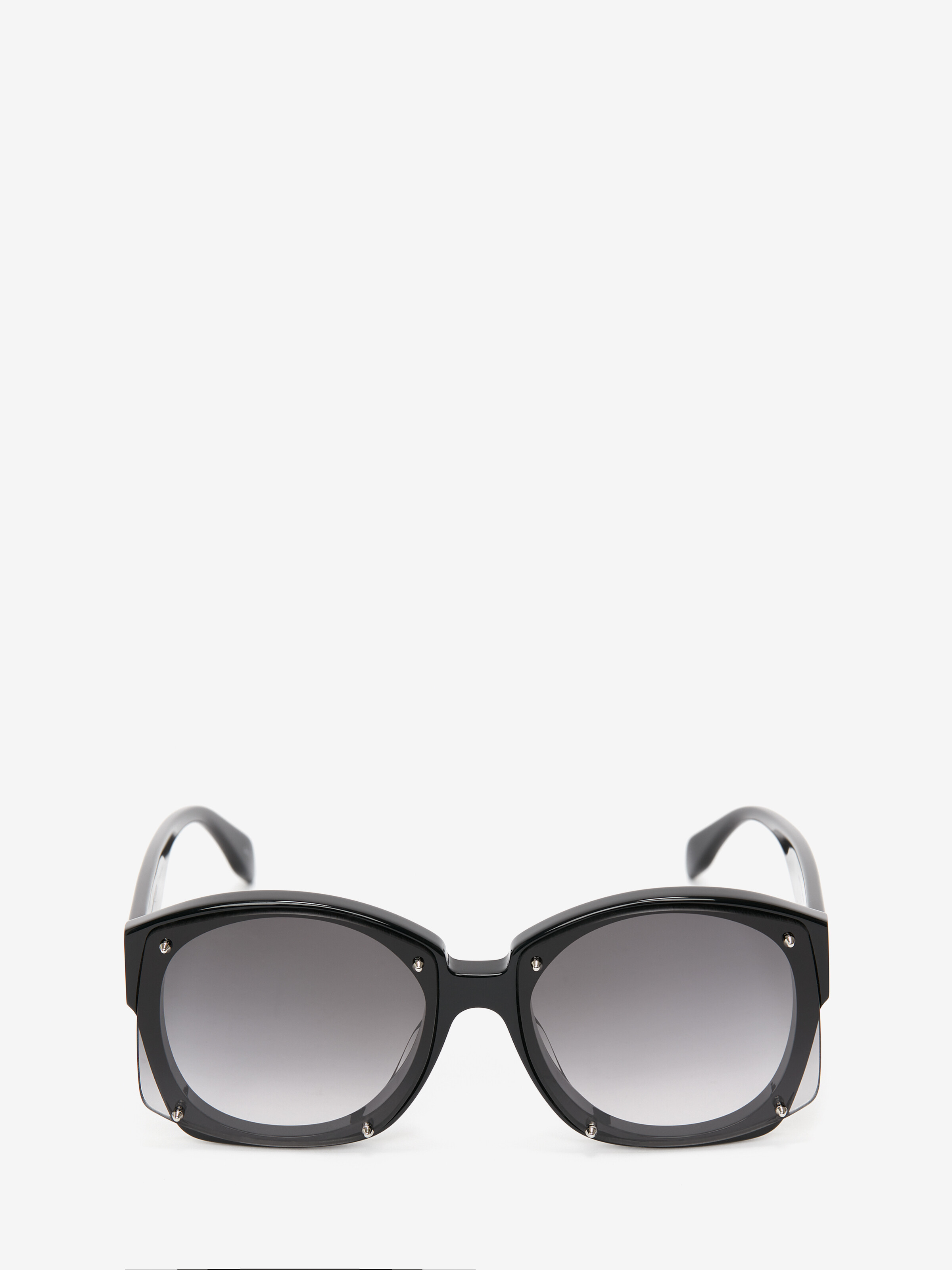 Studs Structure cat-eye sunglasses in Black