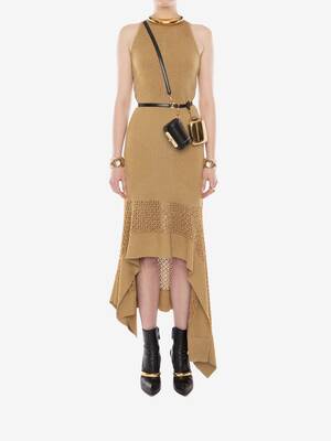 Mesh Knit Midi Dress