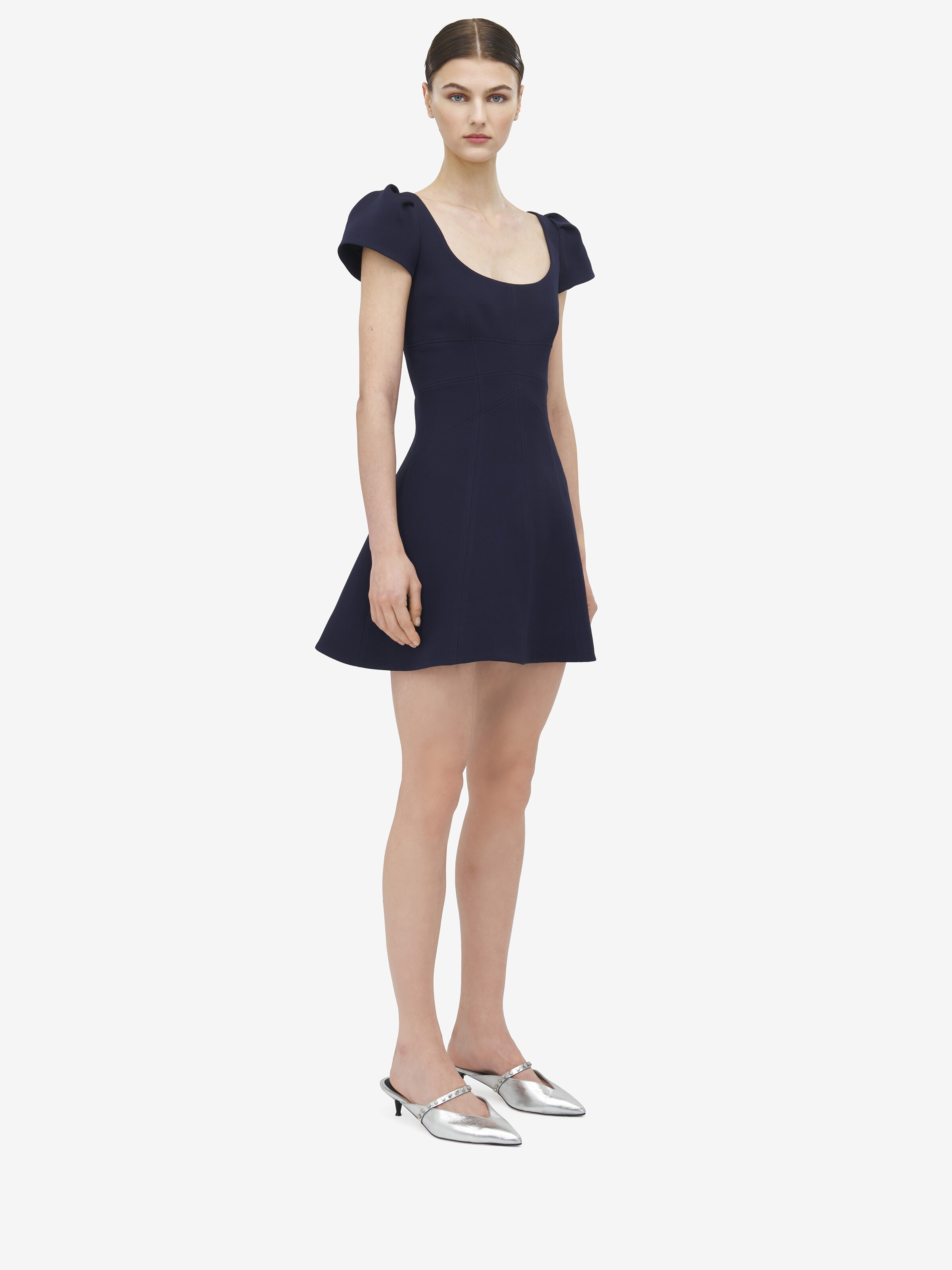 Wool Silk Mini Dress