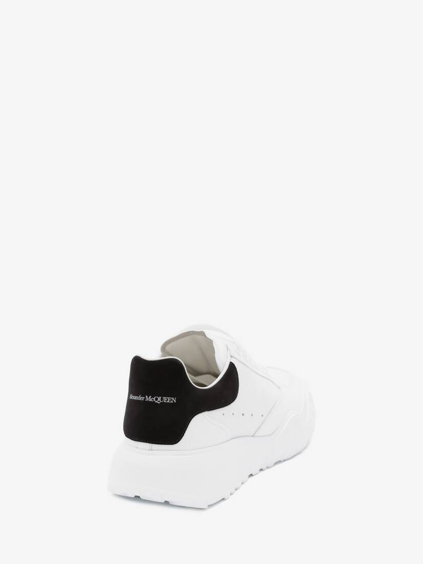 Alexander Mcqueen Outlet: New Court leather sneakers - White  Alexander Mcqueen  sneakers 634619WIA99 online at