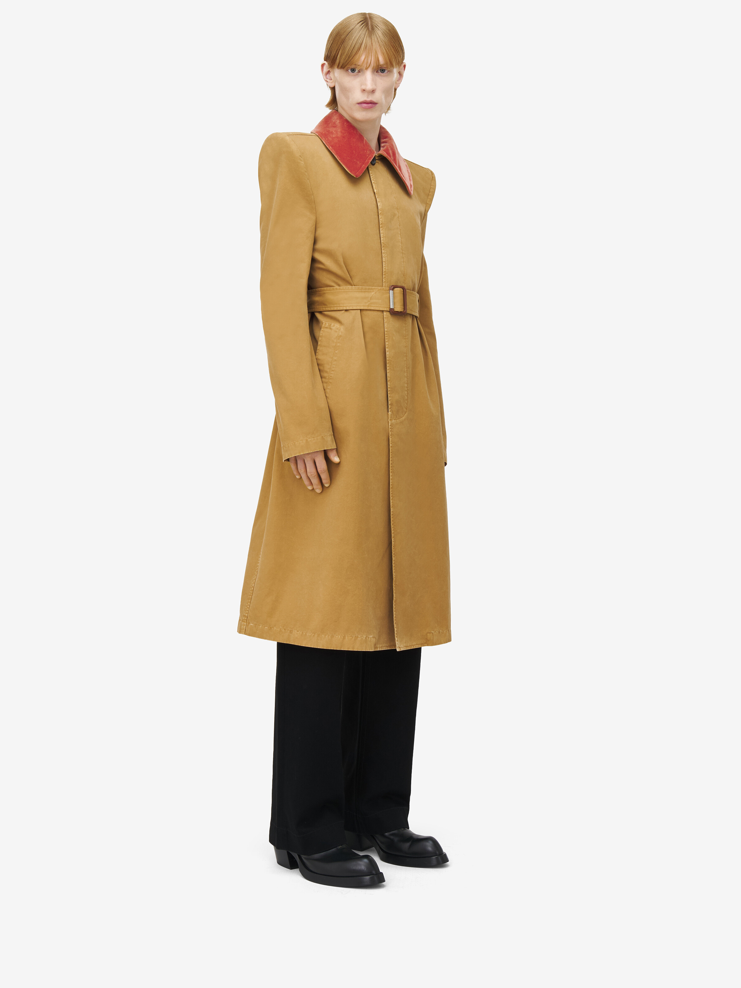 Stacked Shoulder Raincoat