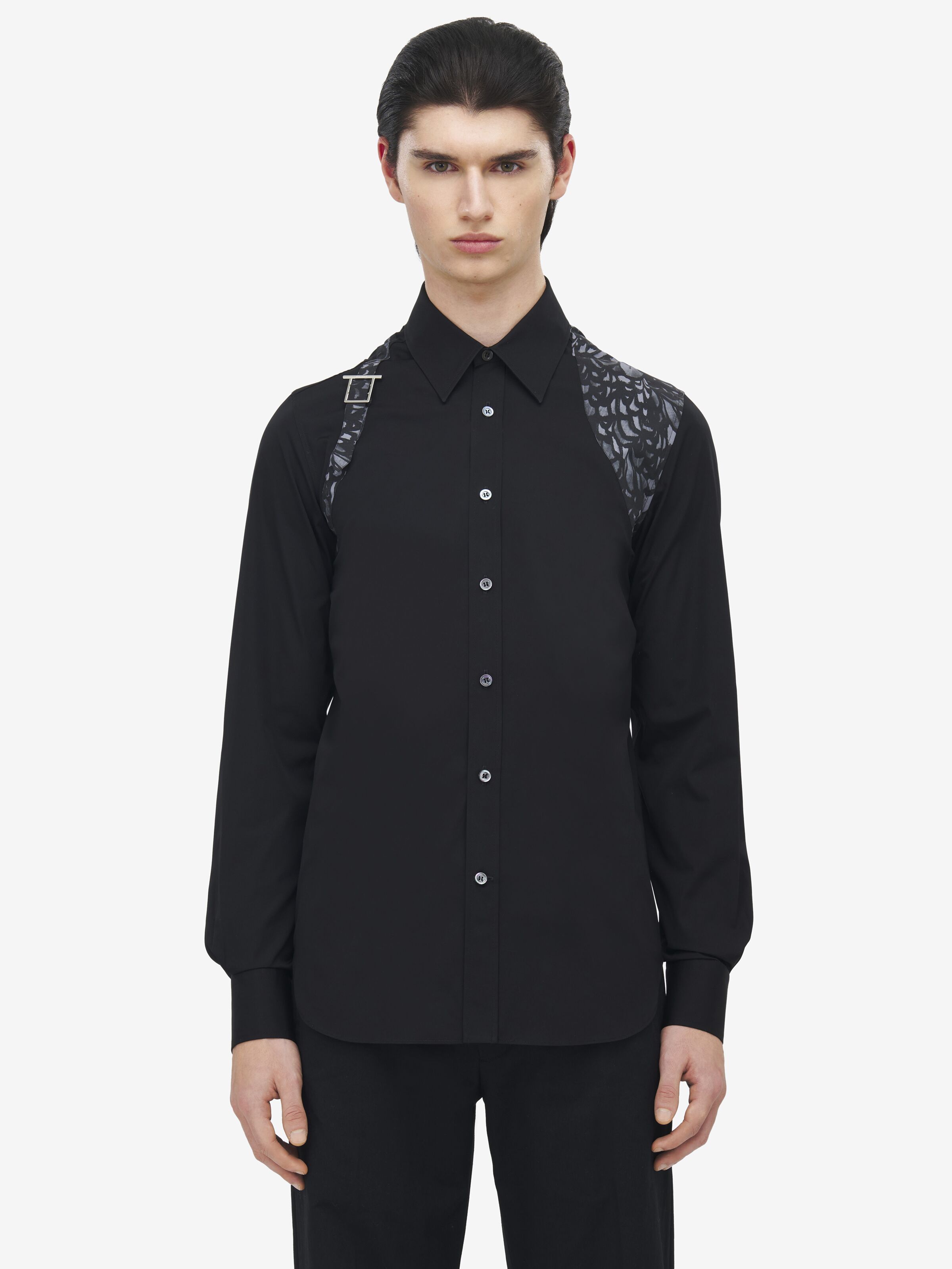 Feather Print Harness Shirt