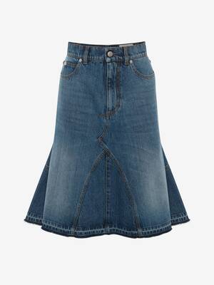 Kickback Denim Mini Skirt