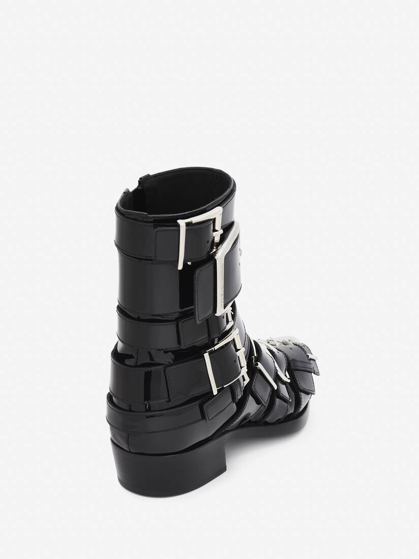 Punk buckle boot