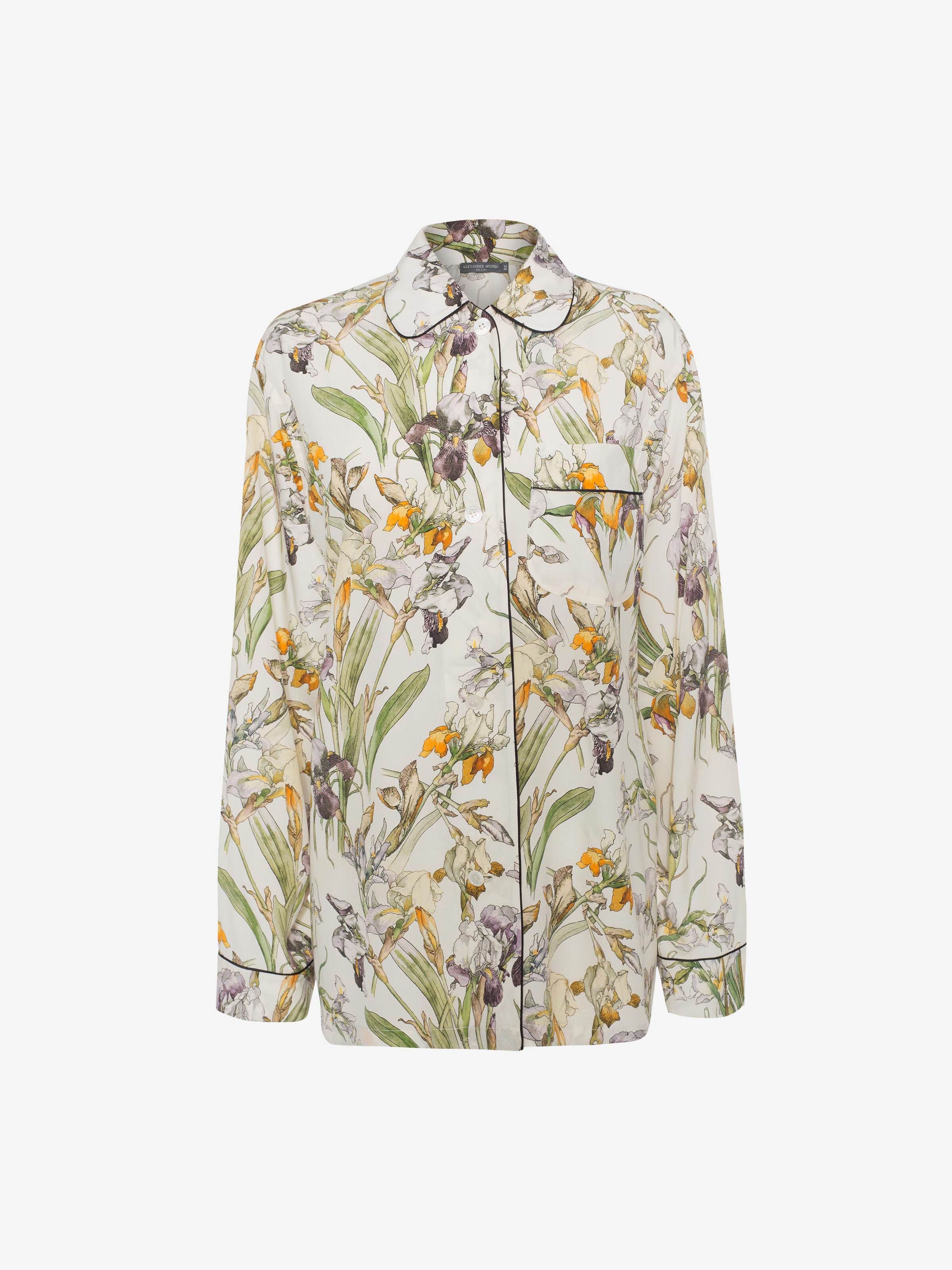 Alexander Mcqueen Wild Iris Pyjama Top In Multi
