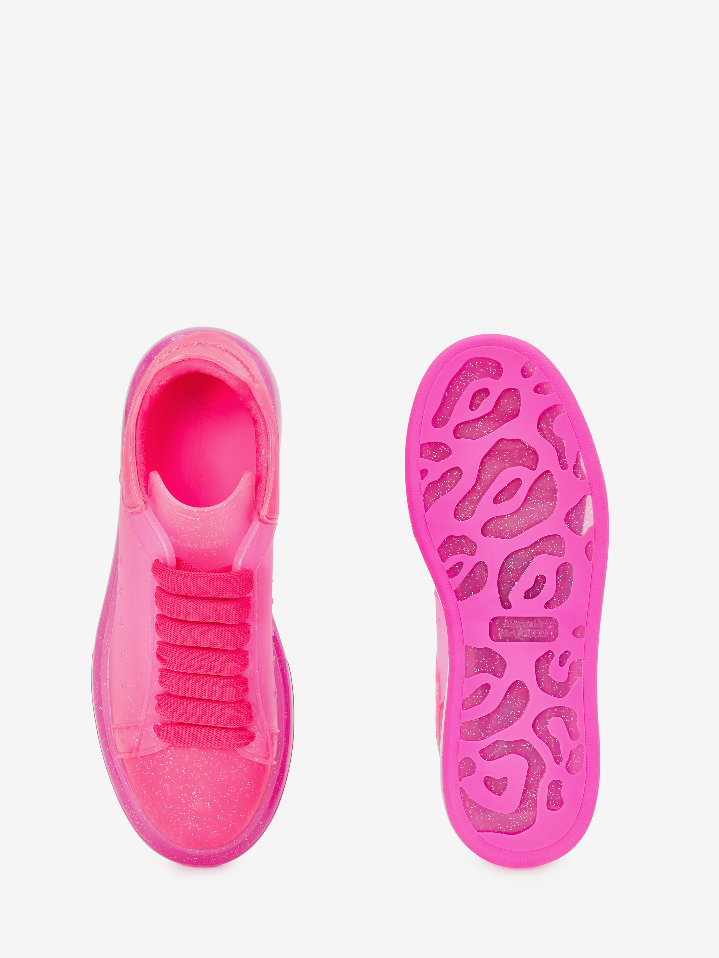 Sneaker con suola oversize trasparente da Donna in Rosa Vivo in 100% Poliuretano termoplastico | Alexander McQueen - image 4