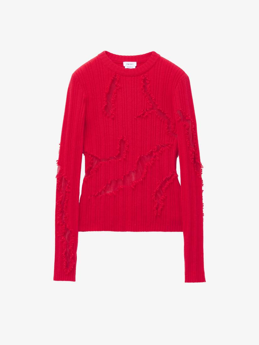 Distressed Ribbed Jumper