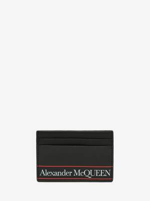 Alexander McQueen Card Holder in Black/Red | Alexander McQueen NL