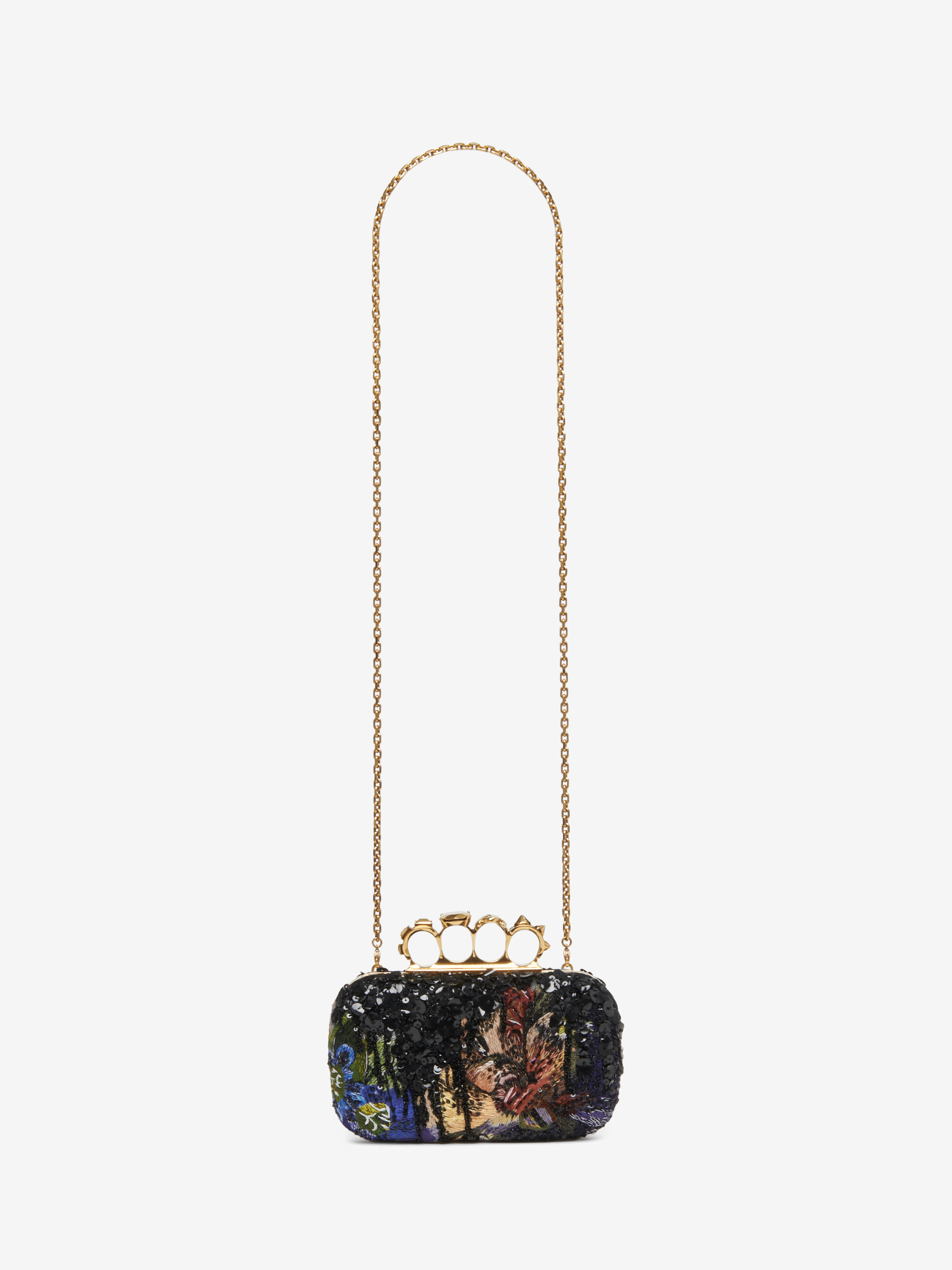 Women's Knuckle Clutch in Multicolour in Lamb Leather | Alexander McQueen - image 6