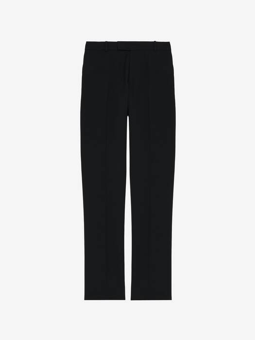 Men's Low-waisted Cigarette Trousers in Black | Alexander McQueen US