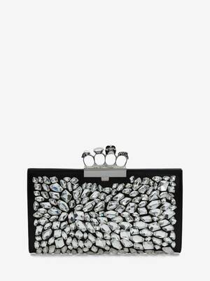 Alexander McQueen Emerald Knuckle Clutch – Calf Leather – Women’s Mini Bags