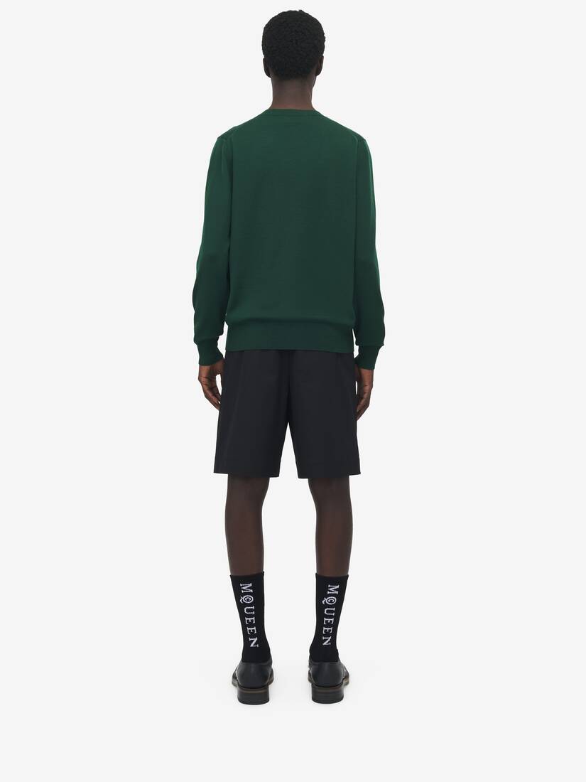 Merino Wool McQueen Logo Jumper