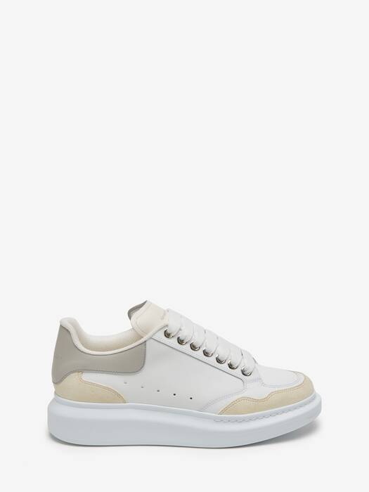 Oversized Sneaker in White/Vanilla/Cement | Alexander McQueen US