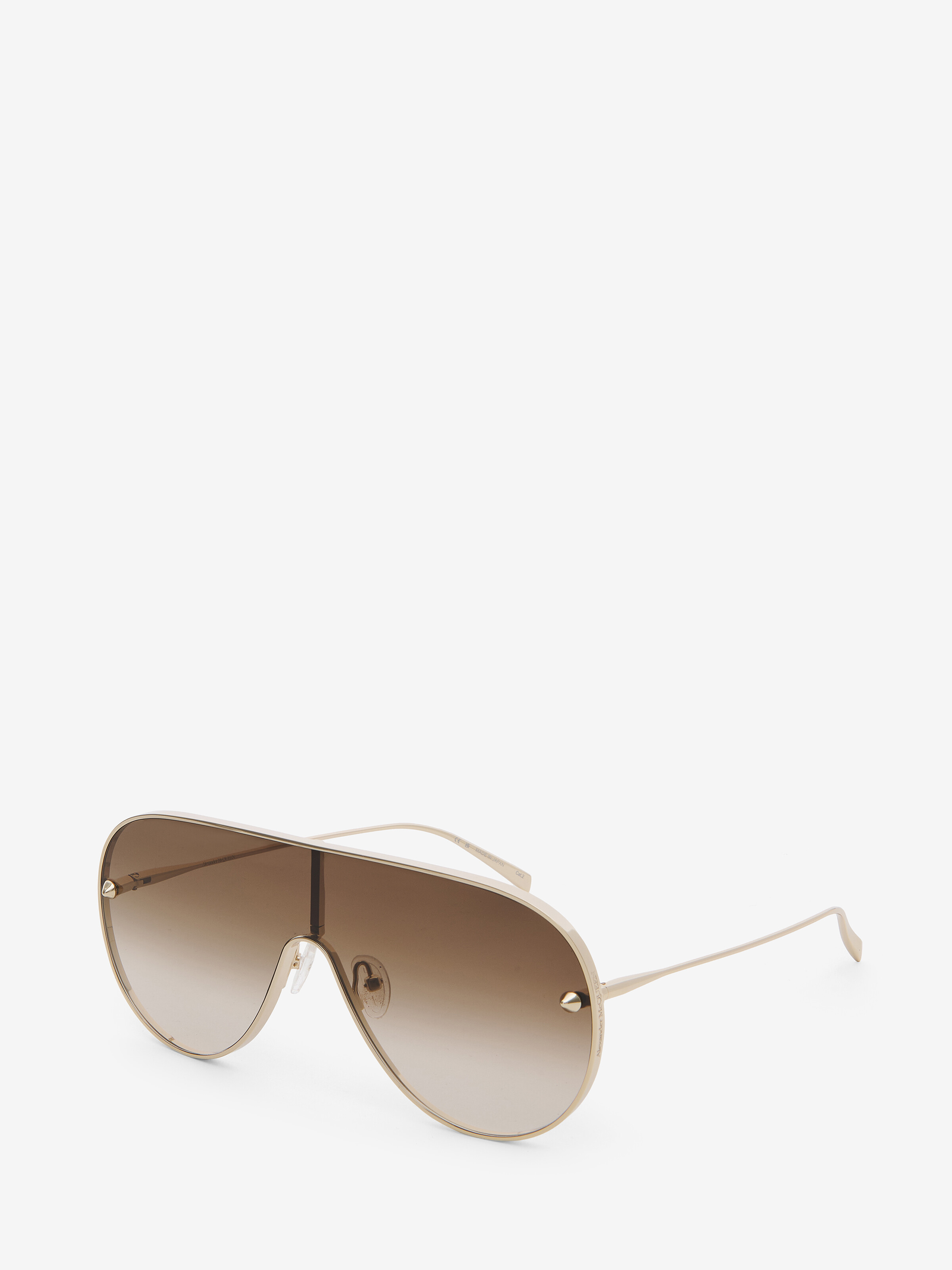 Metal Studs Mask Sunglasses