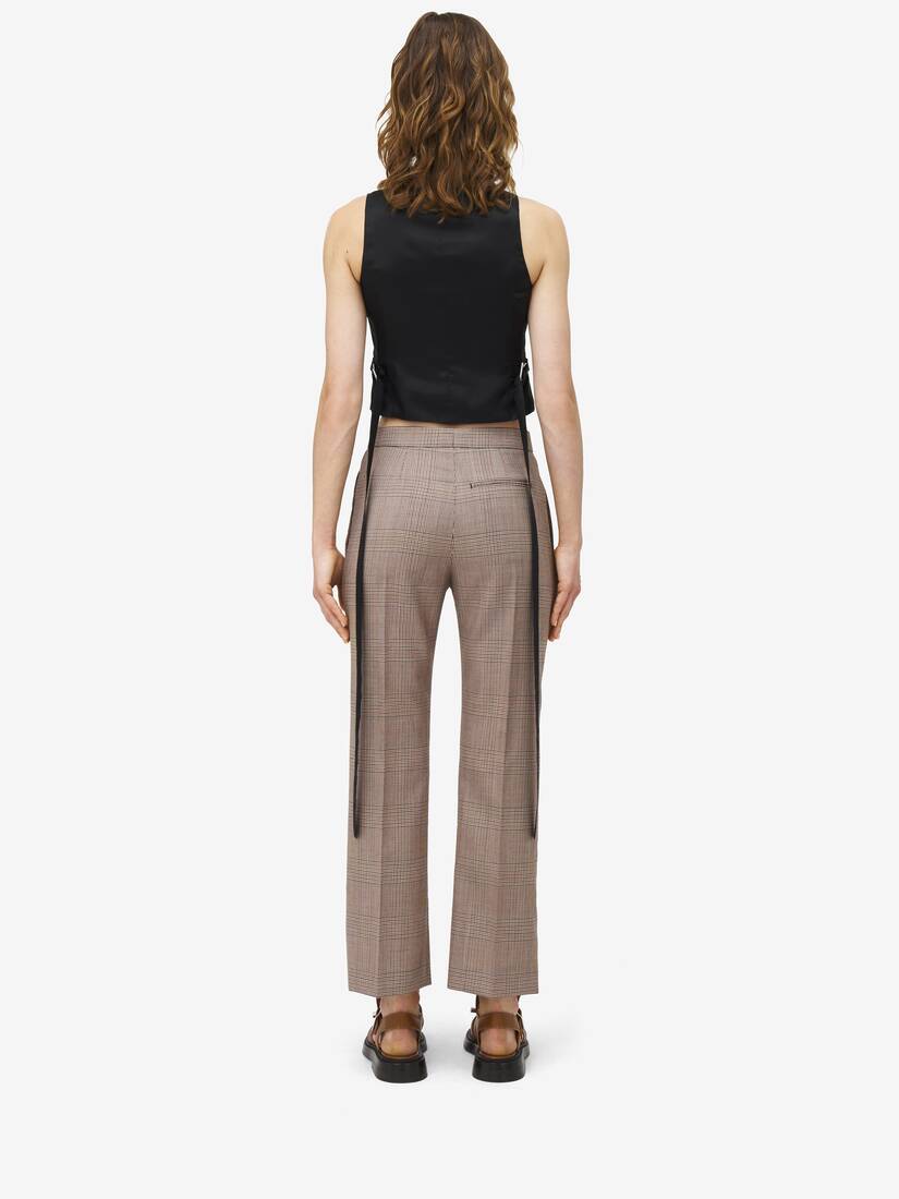 Heitage Check Kickback Trousers