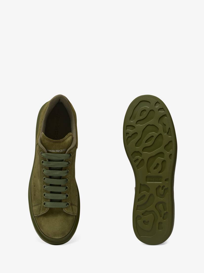 Alexander McQueen Black Oversize Sneakers With Green Sole for Men