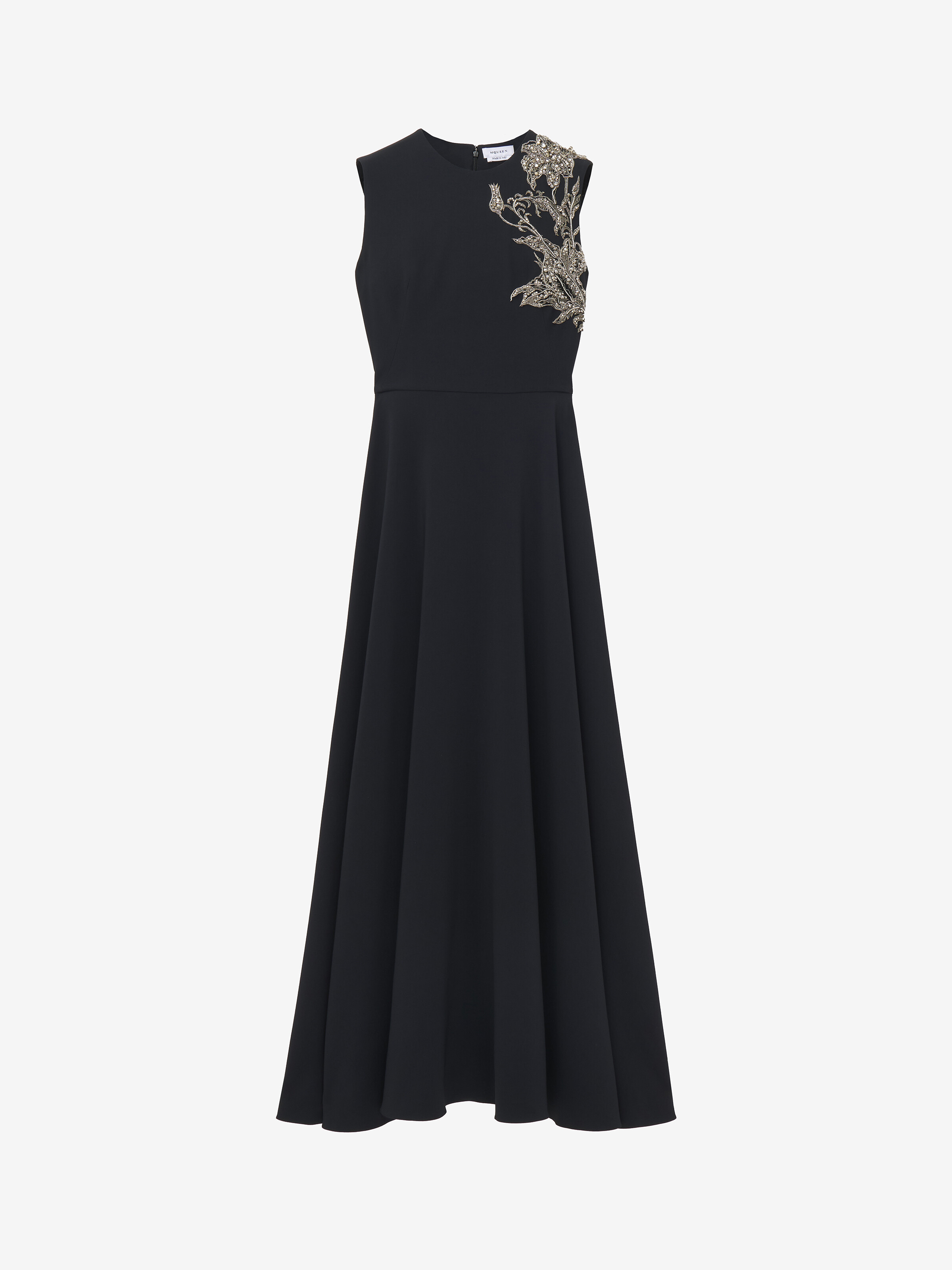 Silver Tattoo Asymmetric Dress