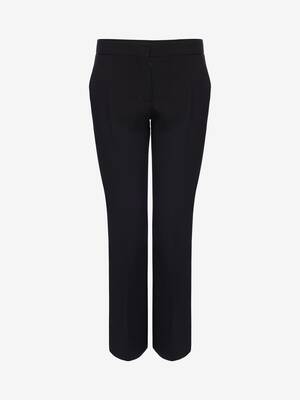 【送料&関税込】Alexander McQueen Pink Crepe Cigarette Pant VISCOSE CREPE CIGARETTE TROUSERS for Women - Alexander