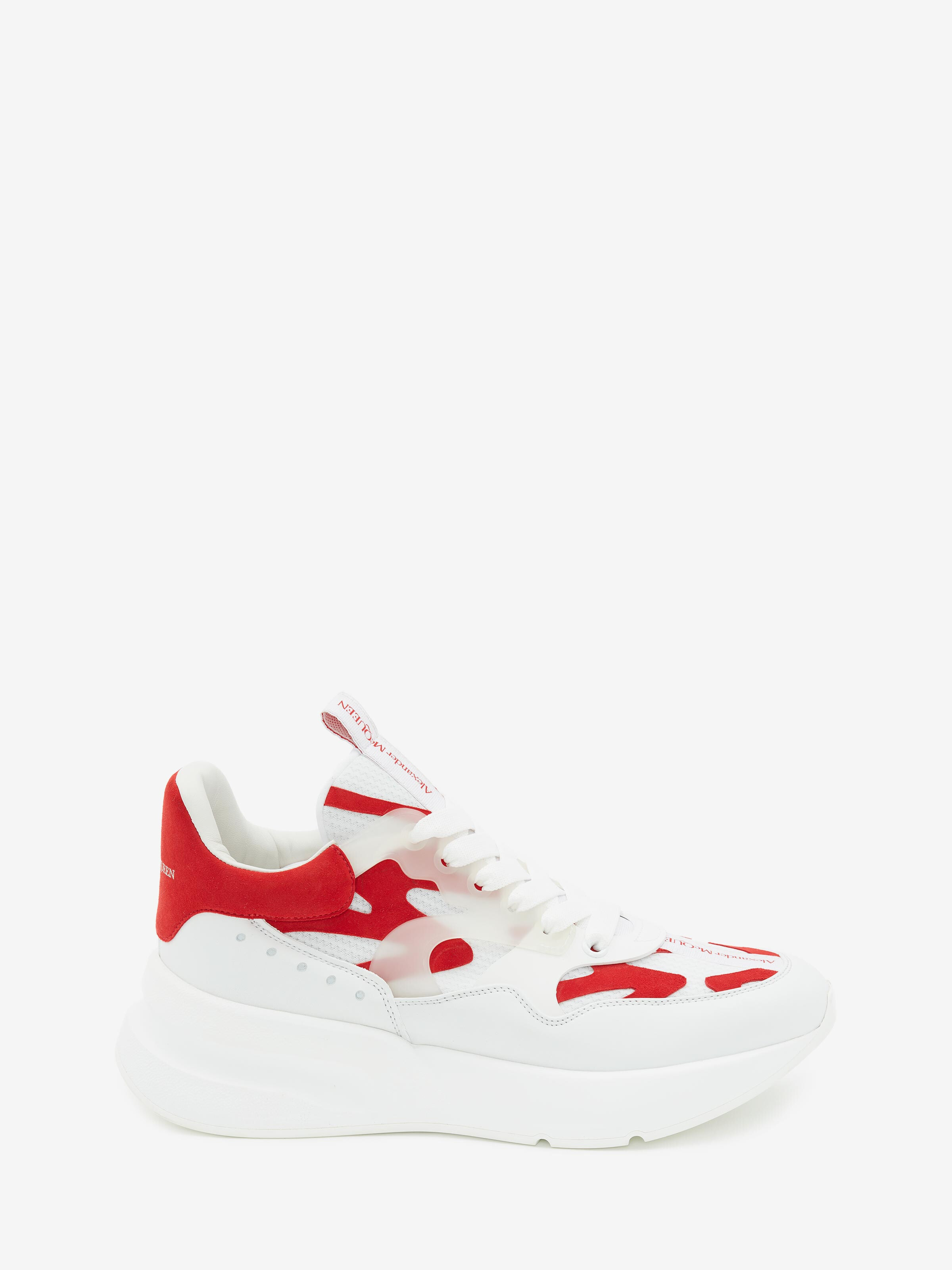 alexander mcqueen oversized runner red