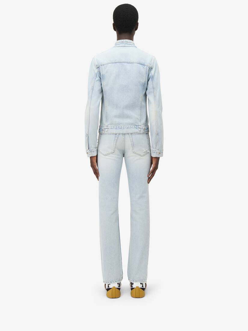 Stonewashed Denim Jacket | Alexander McQueen - image 4