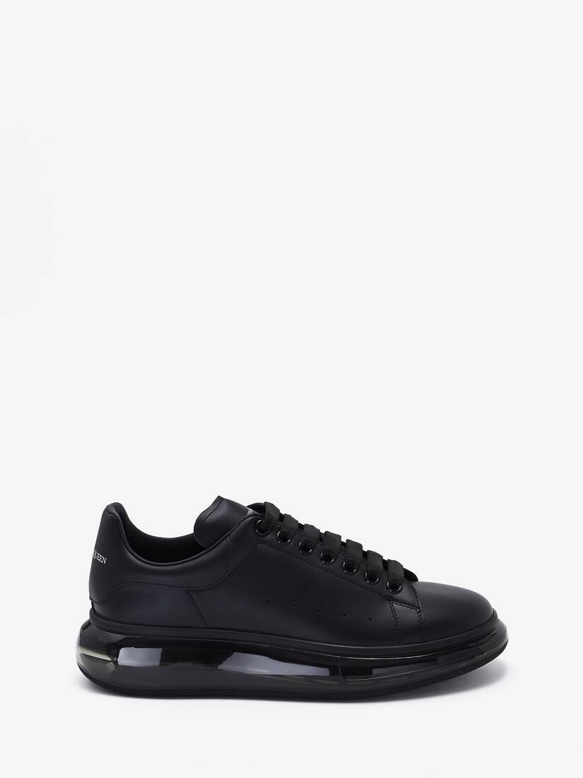 Alexander McQueen Oversized Transparent Sole Sneakers in White Leather –  AvaMaria