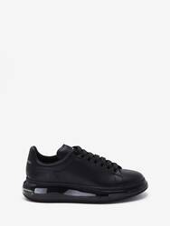 Oversized Transparent Sole Sneaker Black for Men Alexander McQueen