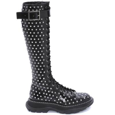 alexander mcqueen tread slick lace up boots