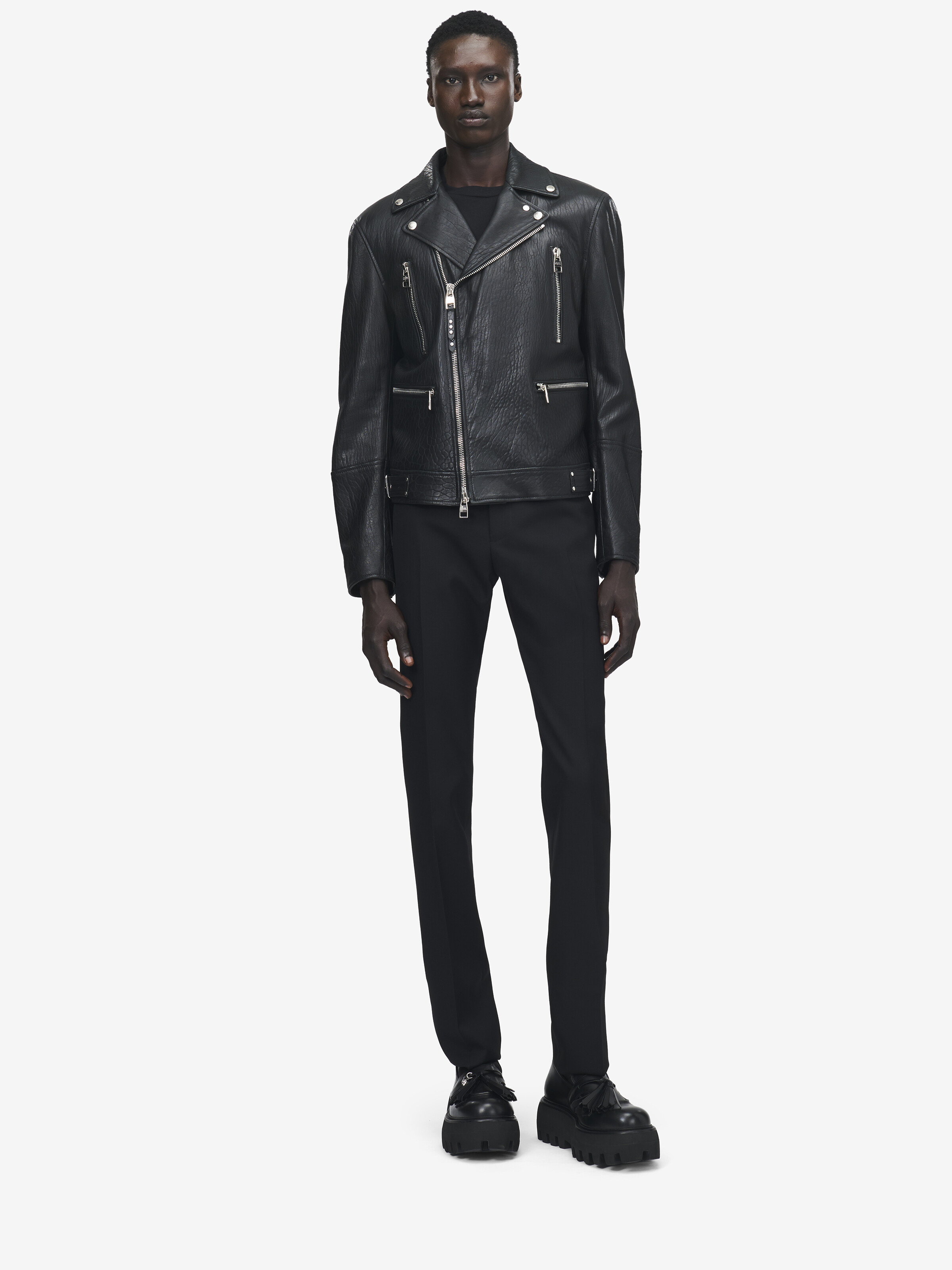 McQueen Classic Leather Biker Jacket
