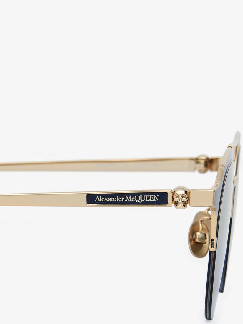 alexander mcqueen eyeglasses with skull