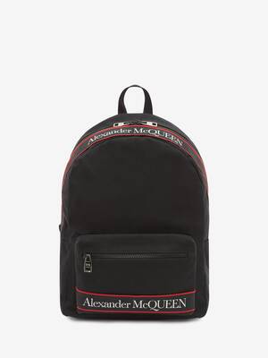 Metropolitan Selvedge Backpack In Black Red Alexander Mcqueen Us Metropolitan Selvedge Backpack In Black Red Alexander Mcqueen Us