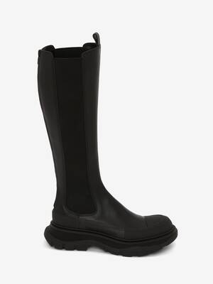 ミドルブーツ ALEXANDER MCQUEEN Women Boots 734969WHSW01000 black Alexander McQueen Ankle Boots Women Leather Black | B-Exit