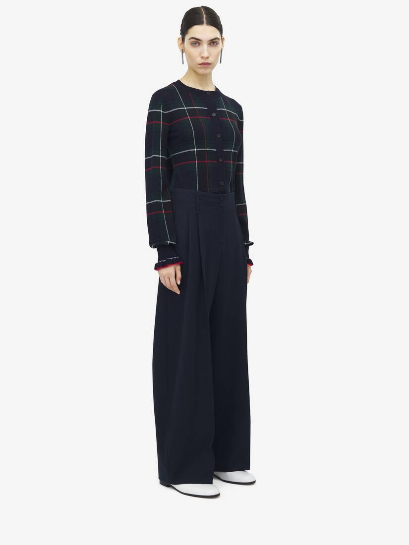 Wide Leg Tailored Trousers