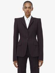 Pinstripe Single-breasted Jacket