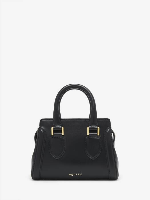 バッグ・カバンその他 ALEXANDER MCQUEEN Woman Mini bag Black 653134CMO0V 1000 Alexander McQueen The Jewelled Hobo Leather Mini Bag | Black
