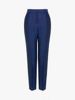 High-waisted Cigarette Trousers