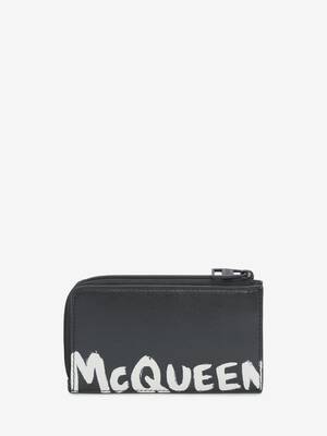 McQueen Graffiti Large Zip Coin Card Holder