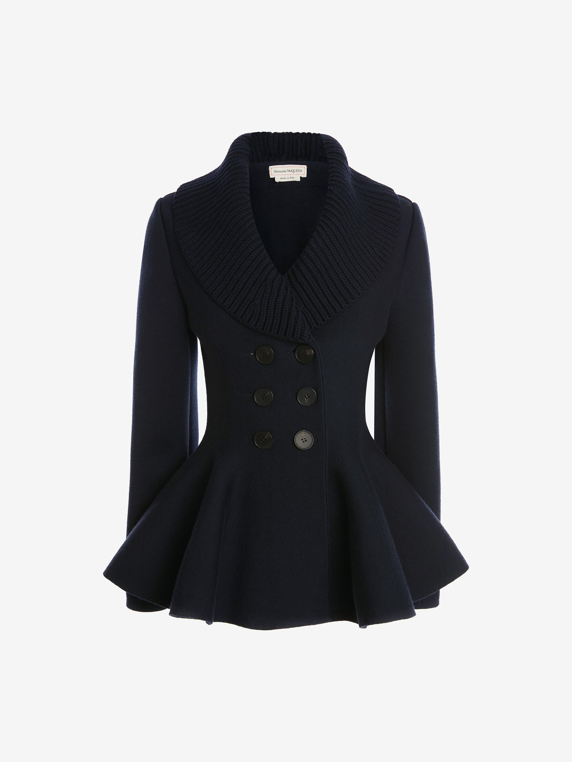 navy peplum jacket