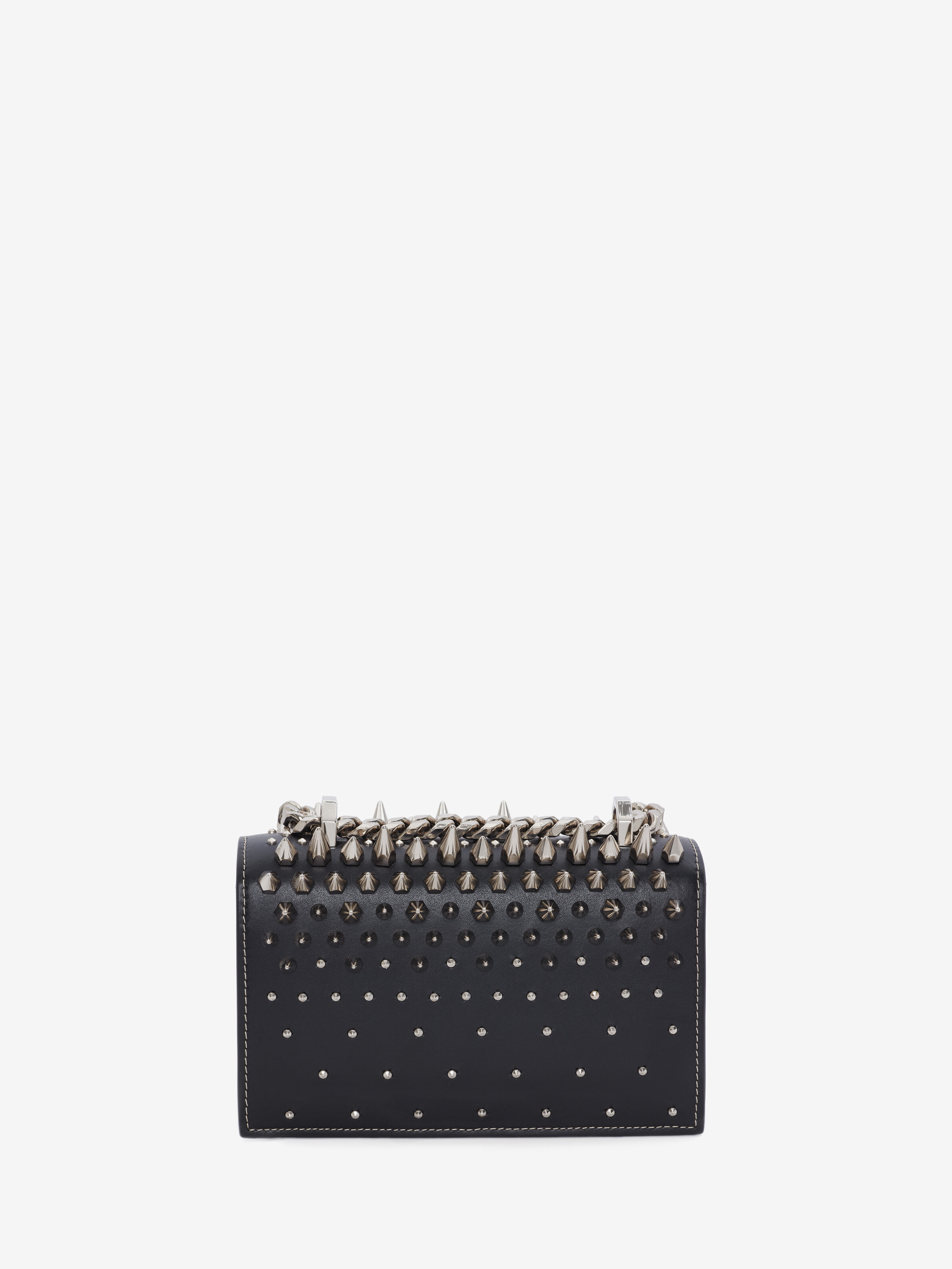 Borsa Mini Jewelled Satchel da Donna in Nero in Pelle di vitello | Alexander McQueen - image 3