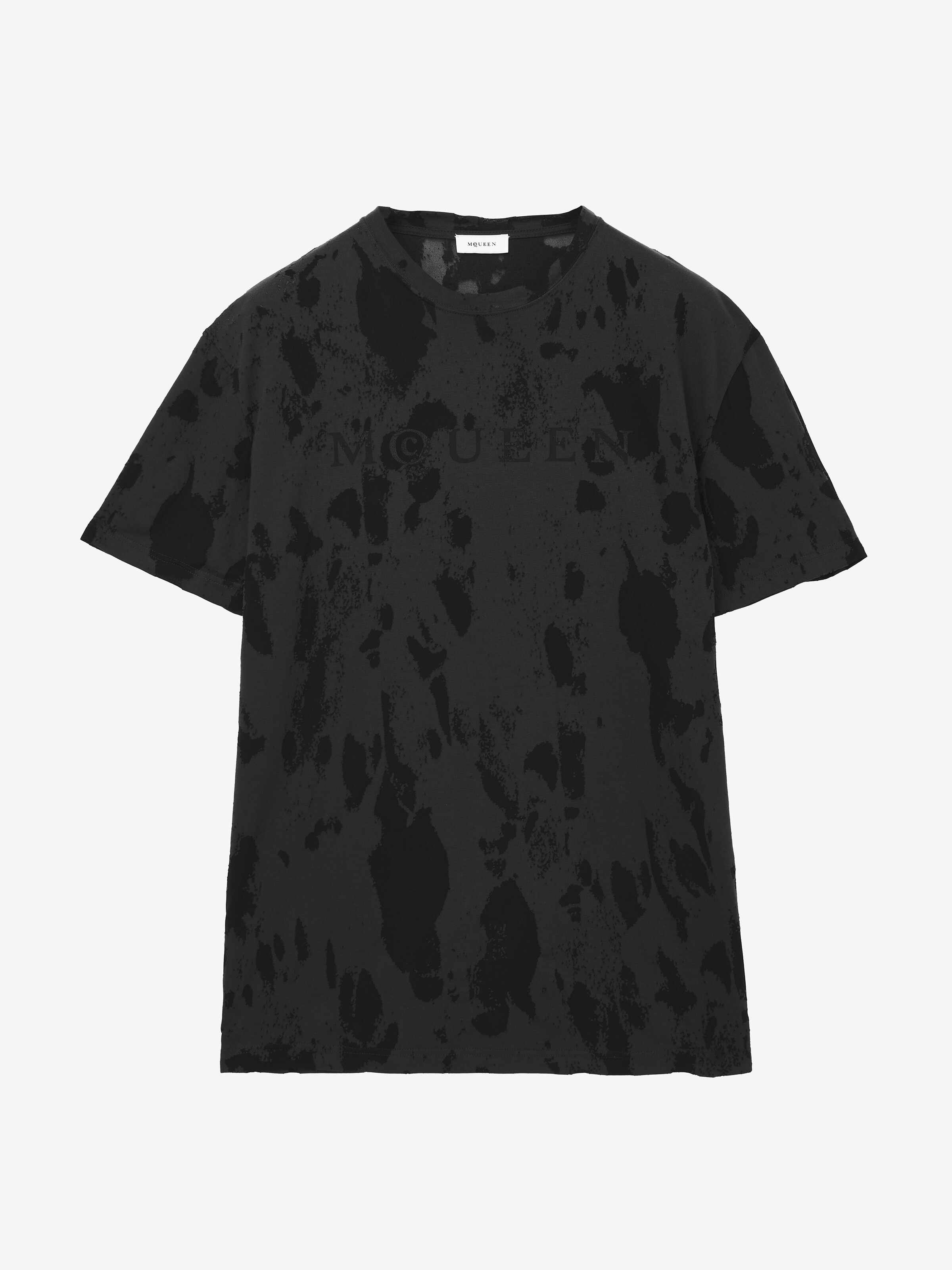 T-Shirt En Dévoré, Avec Logo McQueen