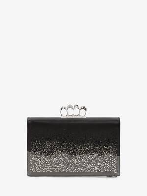 Alexander McQueen Leather Four Ring Clutch in Black for Men Save 19% Mens Bags Pouches and wristlets 