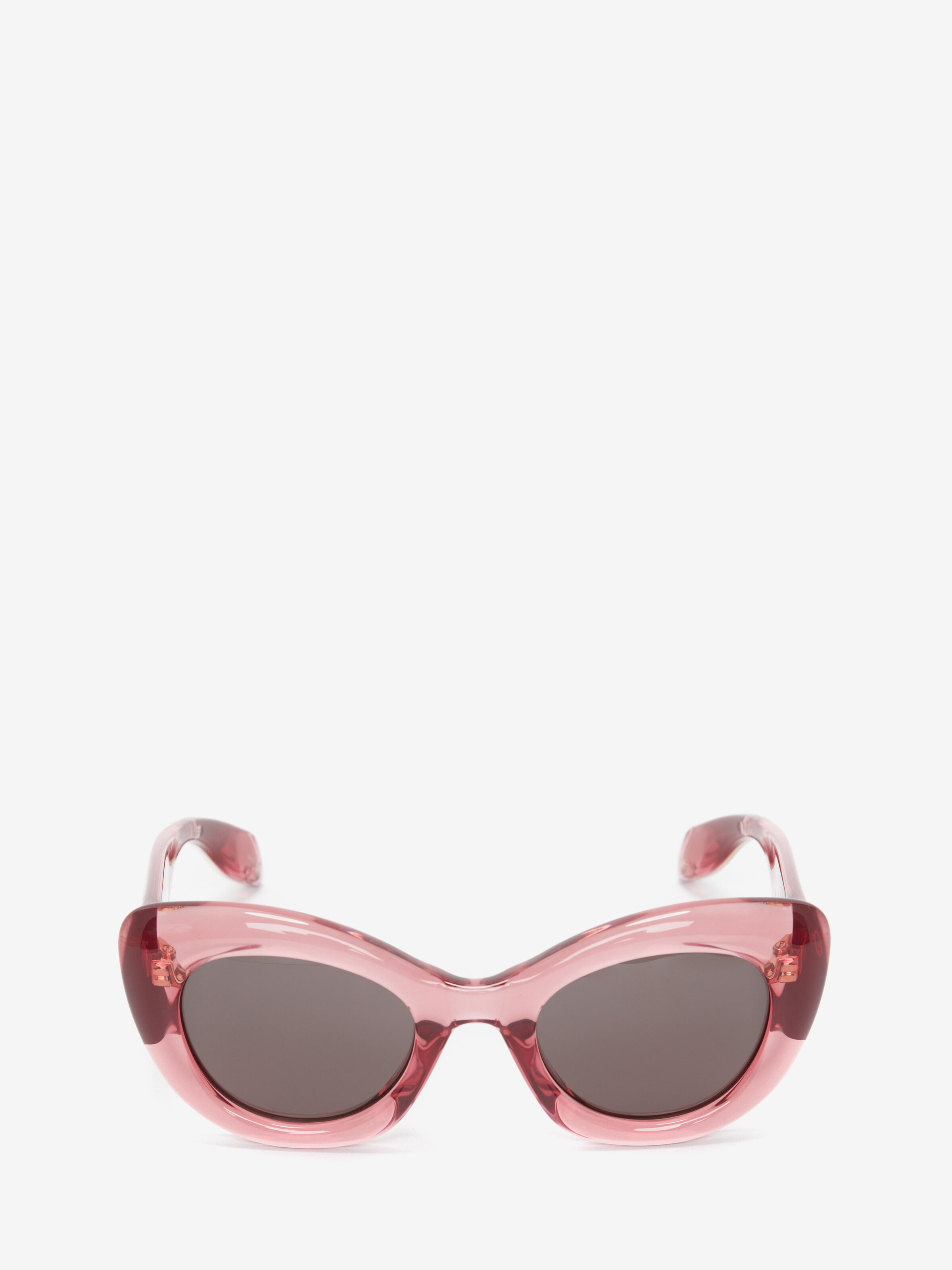 Occhiali da sole cat-eye The Curve da Donna in Rosa in Plastica | Alexander McQueen - image 1