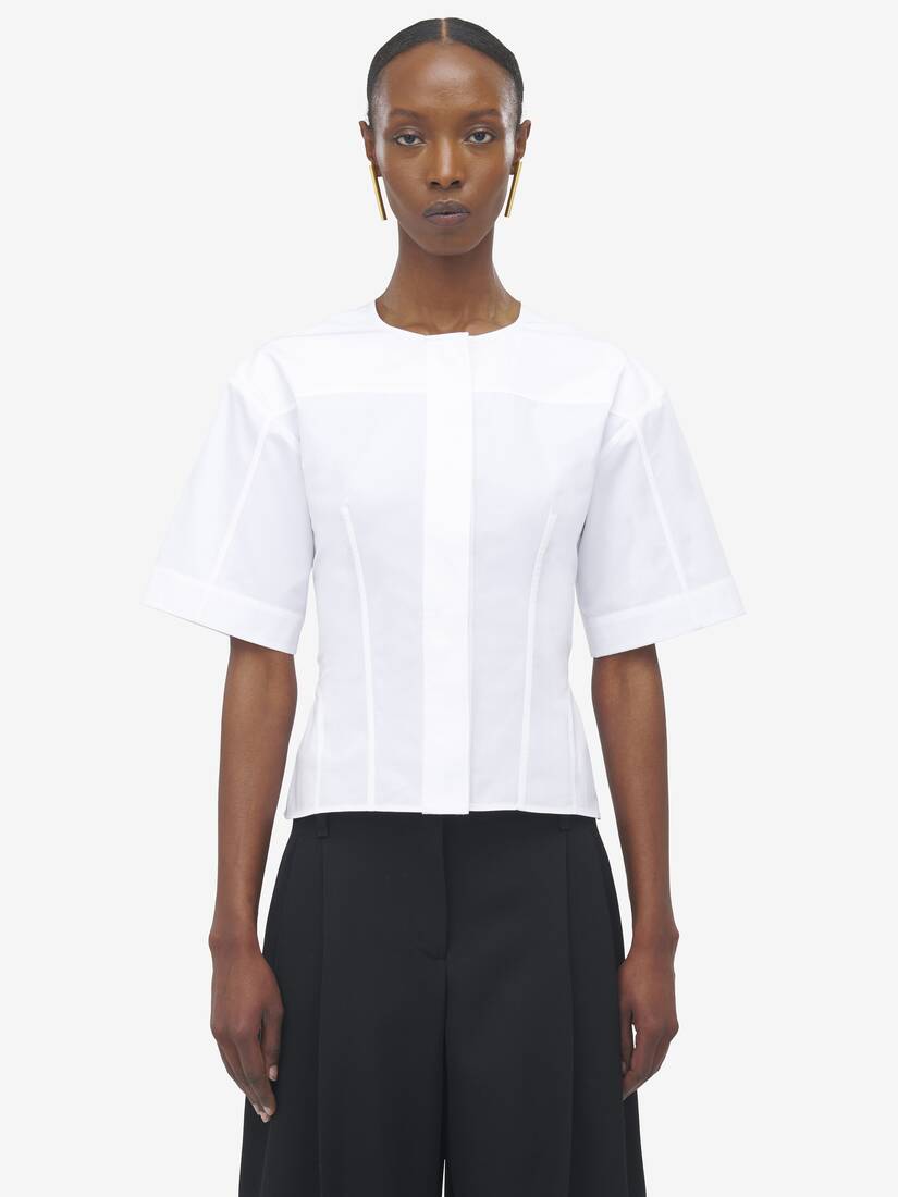 Corset Poplin Shirt