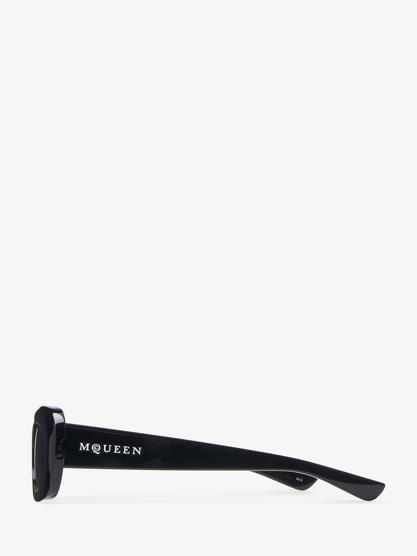 McQueen Logo Oval Sunglasses