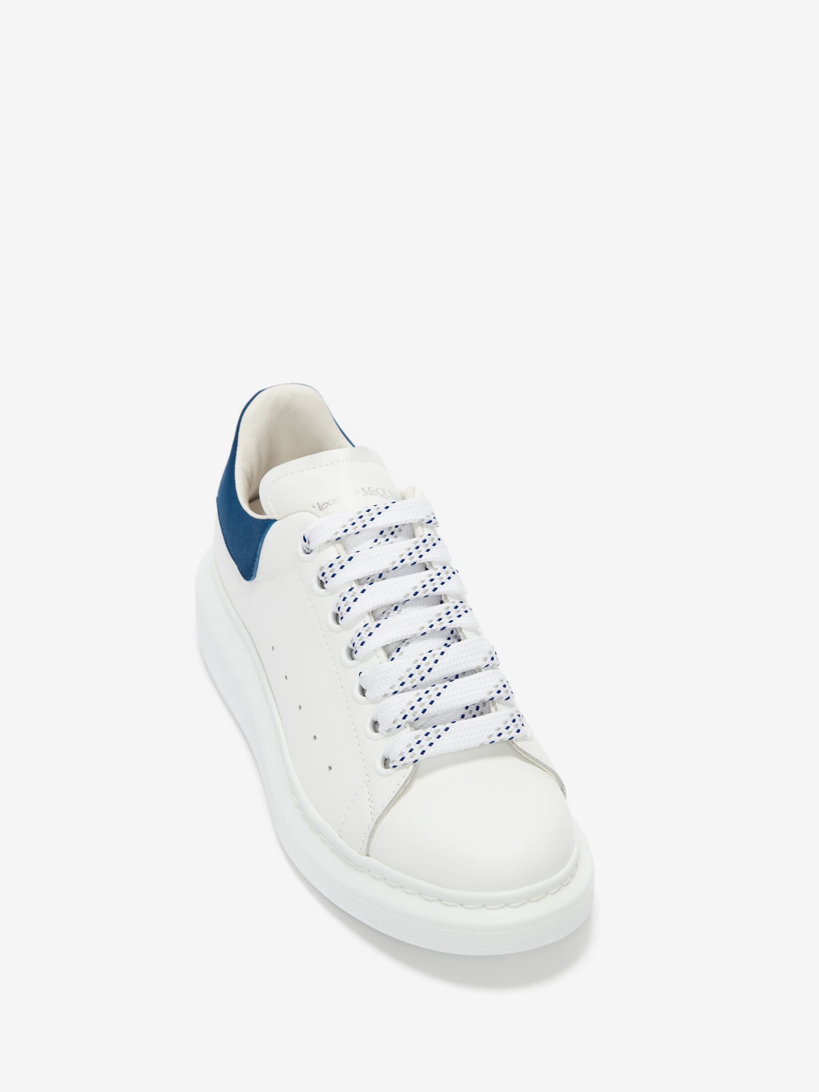 Oversized Sneaker in White/Paris Blue | Alexander McQueen US