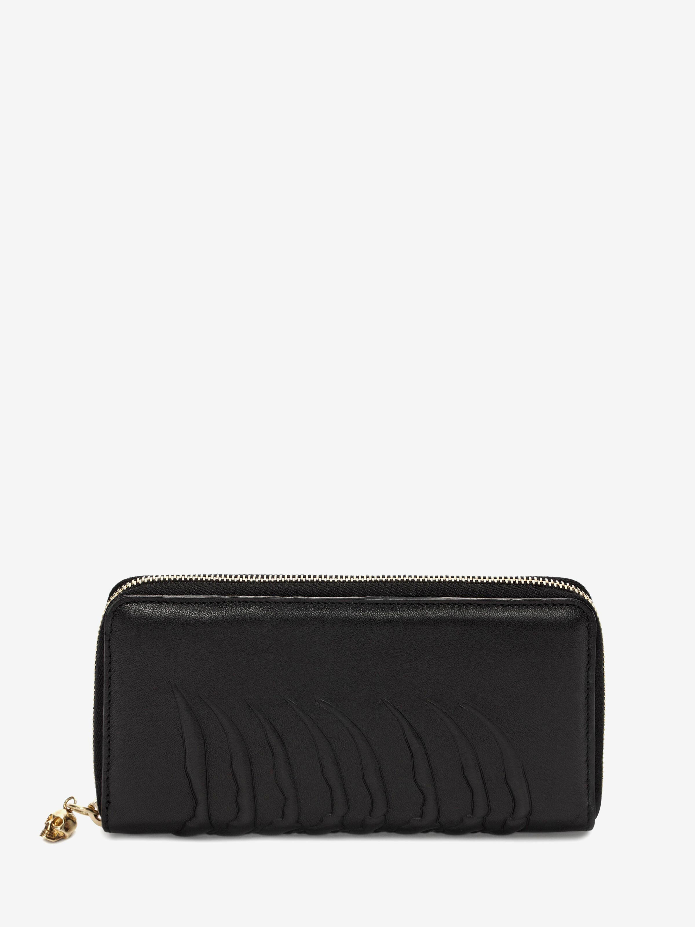 Alexander mcqueen outlet rib cage wallet